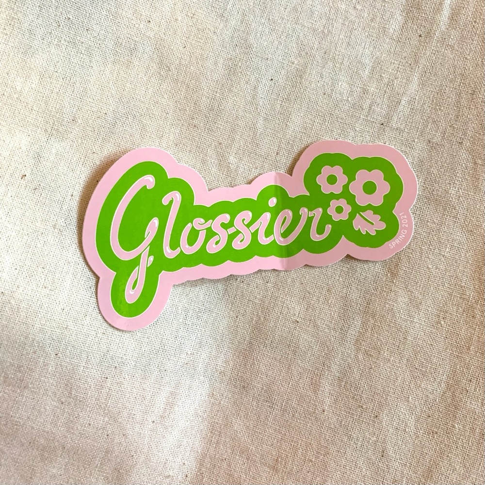 glossier spring 2021 sticker